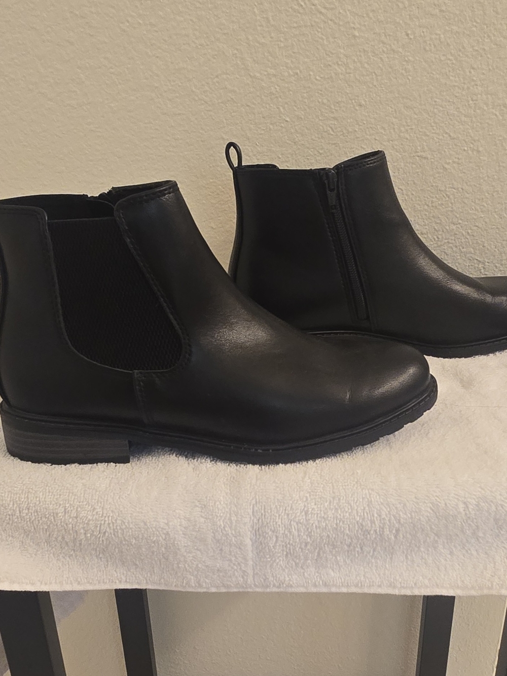 Sonoma Black Brantlee Chelsea Ankle Boots Zipper Round Toe Women's US 8.5M - Picture 3 of 10